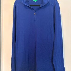 United Colors Of Benetton Royal Blue Long Sleeve 100% Merino Wool Base Layer